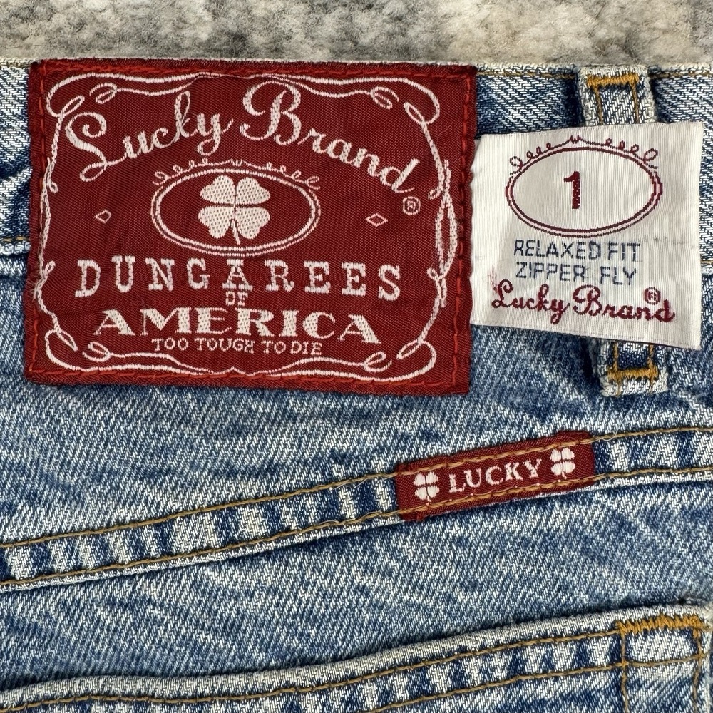 Vintage Lucky Brand Red Label Dungarees Relaxed Fit Denim USA Size 31x32